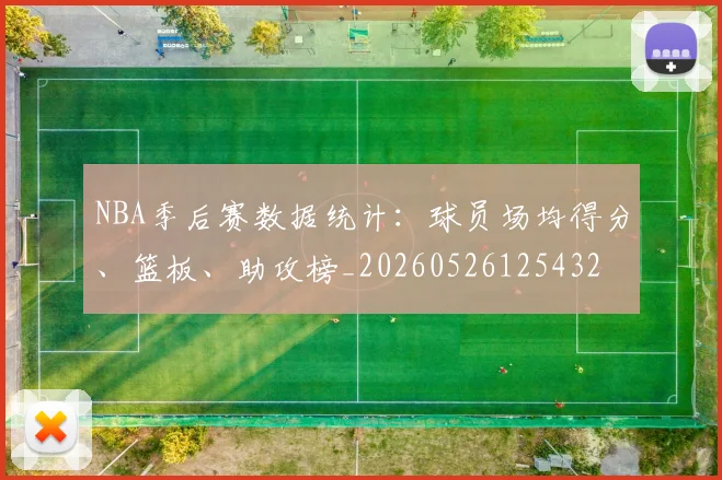 NBA季后赛数据统计:球员场均得分、篮板、助攻榜_20260526125432